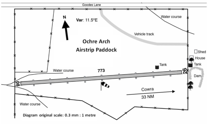 Ochre Arch Airstrip Paddock Diagram 20160816